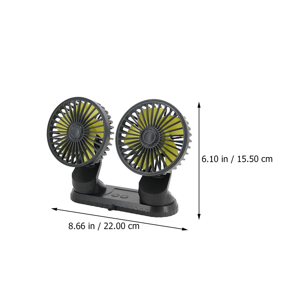 

Dual Head 3 Speeds Usb Electric Cooling Fan For Car Home Office Use Durable Adjustable Wind Powerful Easy Installation Dashboard