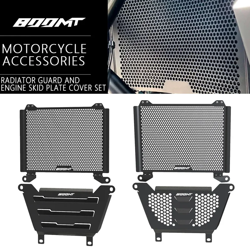 Motorcycle Radiator Guard Engine Skid Plate Cover set FOR CFMOTO CF MOTO 800 MT 800MT N39 °   IBEX 800 S/T 2021 2022 2023 2024 2