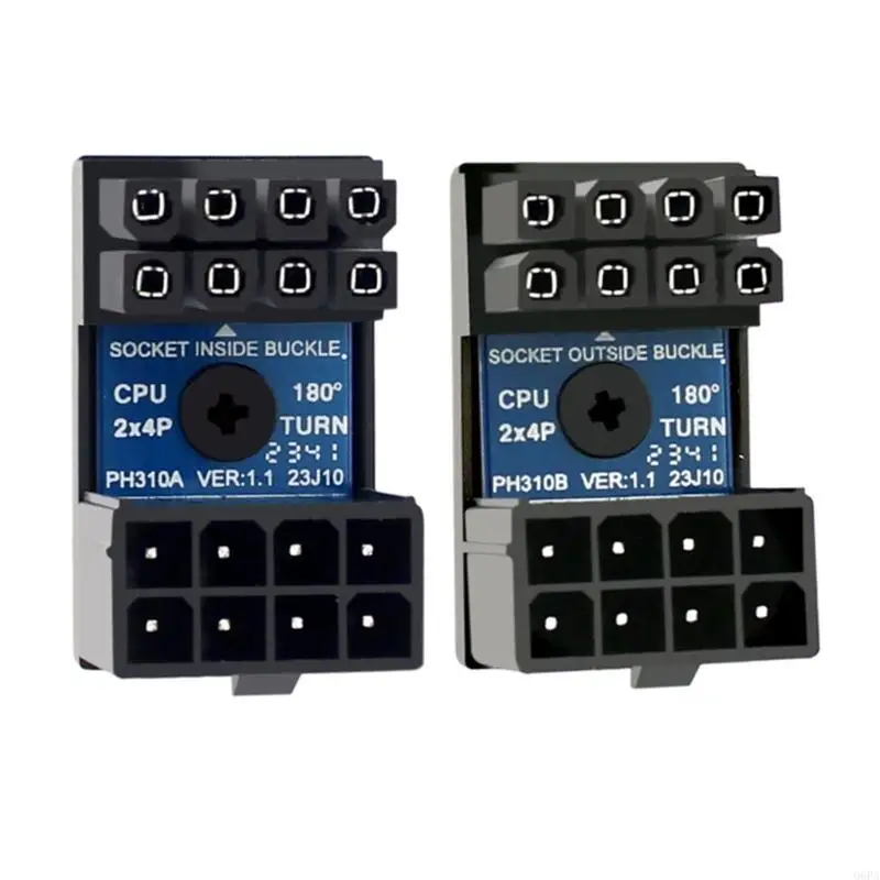 

Motherboard CPU Power Adapter Board 180 Degree Angle 8 Pin CPU Power Connector for PC Computer