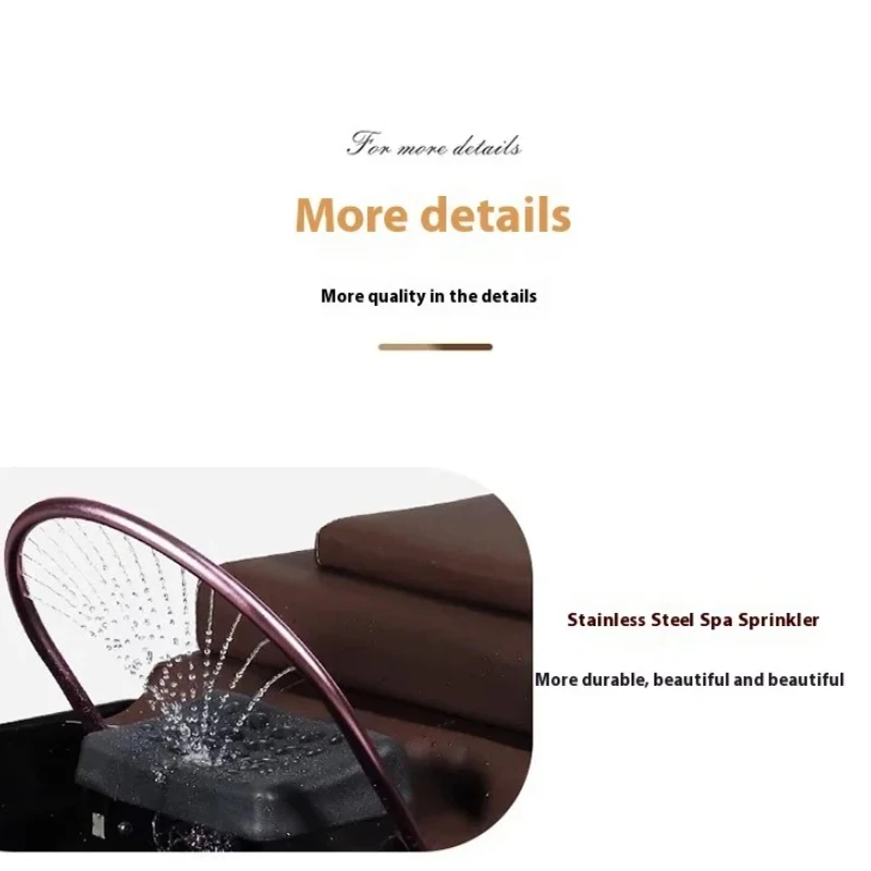 سرير شامبو معدات صالون توزيع المياه سرير شامبو فاخر توريد سبا باخرة باديكير Barbearia الأثاث التجاري