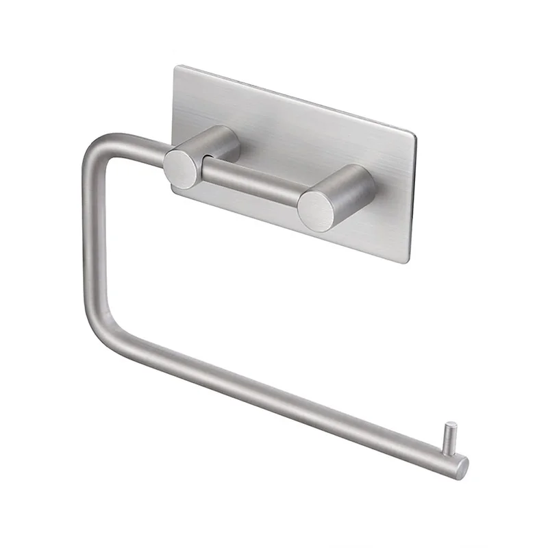 

HeMu Stainless steel nail-free roll paper holder high quality simple tissue holder kitchen bathroom tissue holder