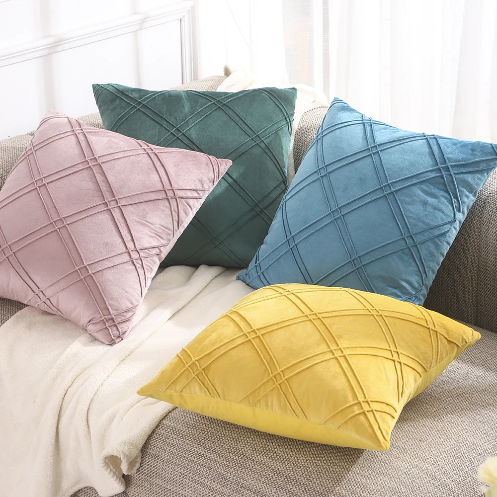 1 Dutch Plush Pillowcase 18 * 18cm Solid Color Living Room Cushion Cover Soft Personalized Pillowcase For Home Decoration 1 Dutc