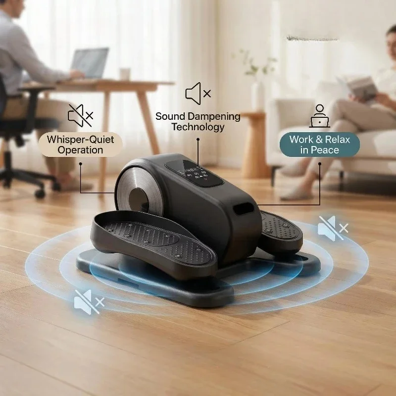 Portable Under Desk Elliptical Machine Lightweight Structure For Leg Relief And Daily Physical Exercise