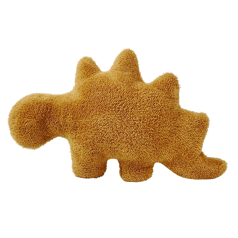 46cm Newest Cute Dino Chicken Nugget Plush Cartoon Chicken Dinosaur Plush Pillow Nugget for Kids Birthday Gifts Home Decor