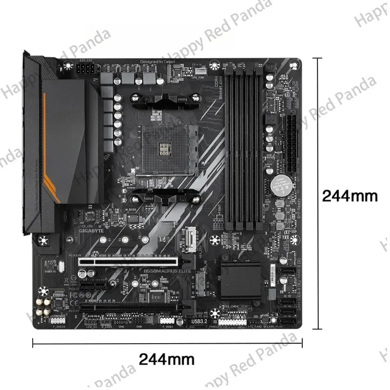 New B550M AORUS ELITE Motherboard Micro-ATX Socket AM4 For 5000 4000 3000 Series CPU Dual Channel DDR4 SATA3 M.2