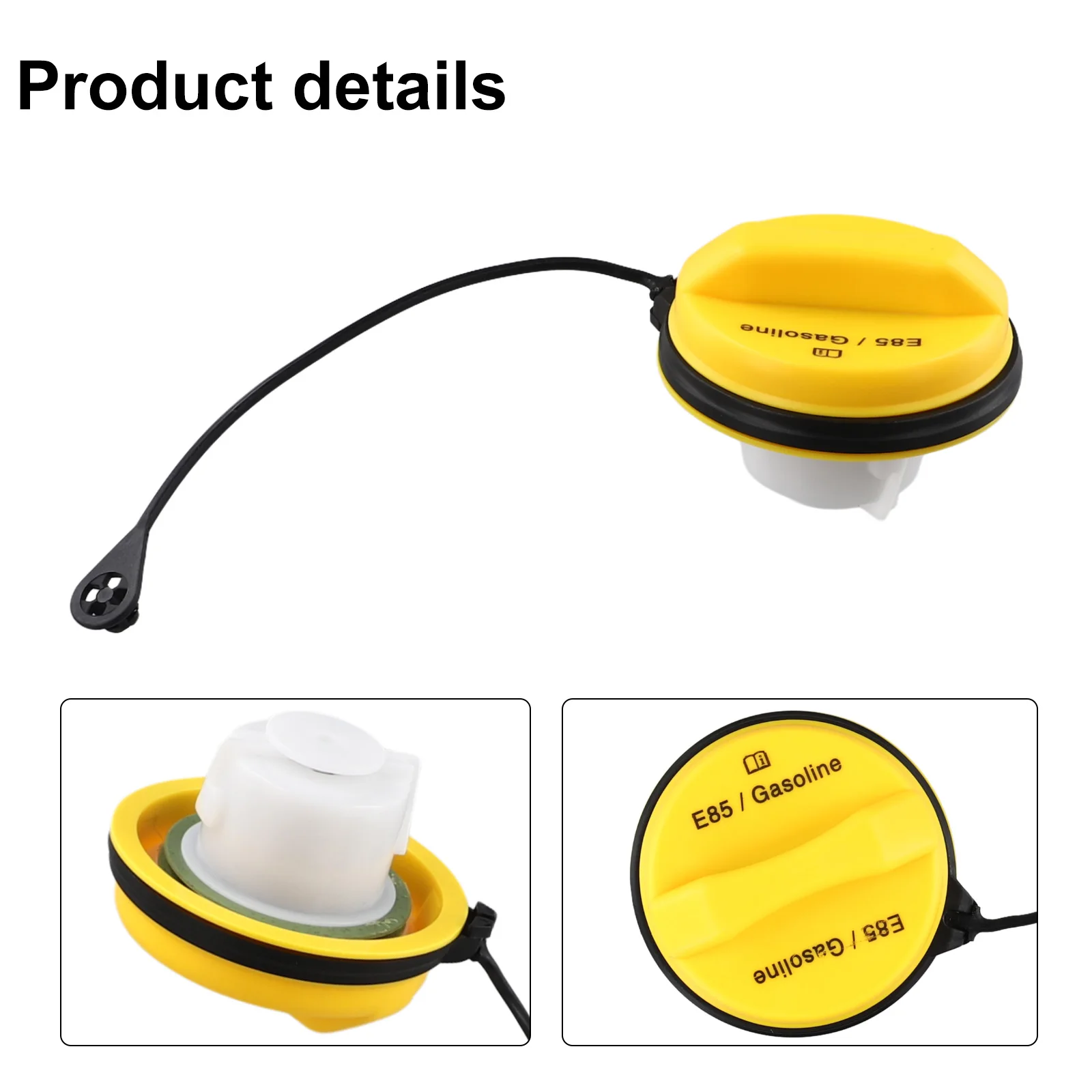 

Крышка топливного бака для обслуживания автомобиля, аксессуары для крышки топливного бака автомобиля, чехол для ключей для автомобиля, желтый, практичный дизайн, надежная производительность