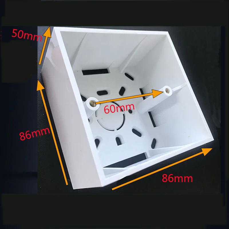 5cm Surface Mounted Bottom Box Switch Socket Universal Type 86 Bottom Box Surface Mounted Wire Box 86*86*50 image 6