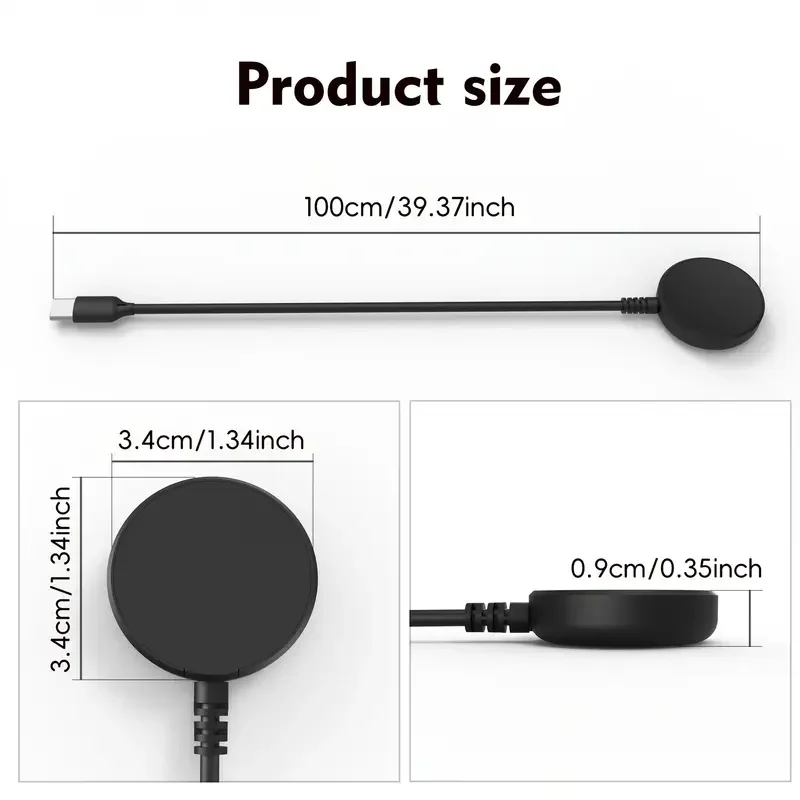 Portable Magnetic Watch Charger Cable-Fast Charging for Samsung Galaxy Watch 7/6/5/4,Active&Classic Models,High-Quality Design