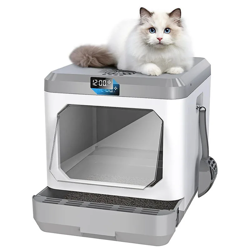 

Enclosed Cat Litter Basin, Sandbox Furniture, Large Pet Toilet, Large Drawers, Litter Box for Cats, Sandbox, Cat System