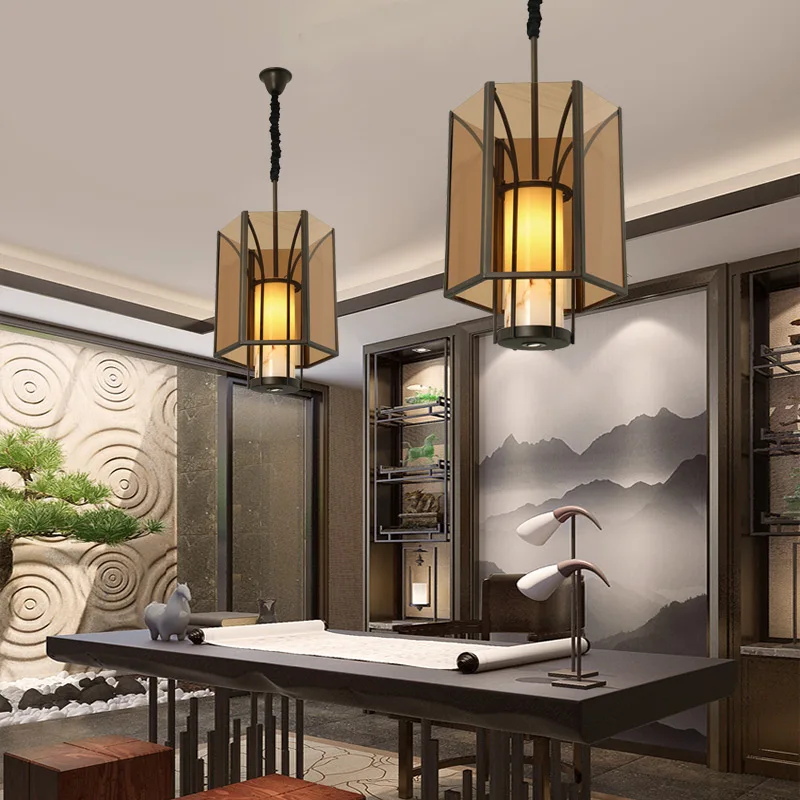 New Chinese style chandelier, Zen hotel, villa, tea house, catering chain store, corridor, entrance, courtyard, restaurant light