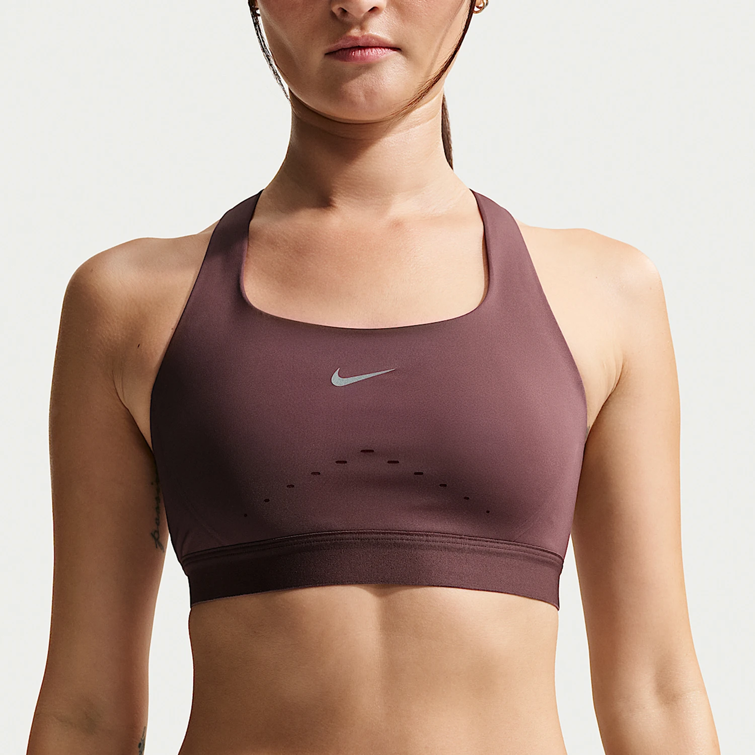 

Оригинальное женское спортивное нижнее белье Nike SWIFT HS BRA, приятное для кожи, простое, спортивное HM5221-502