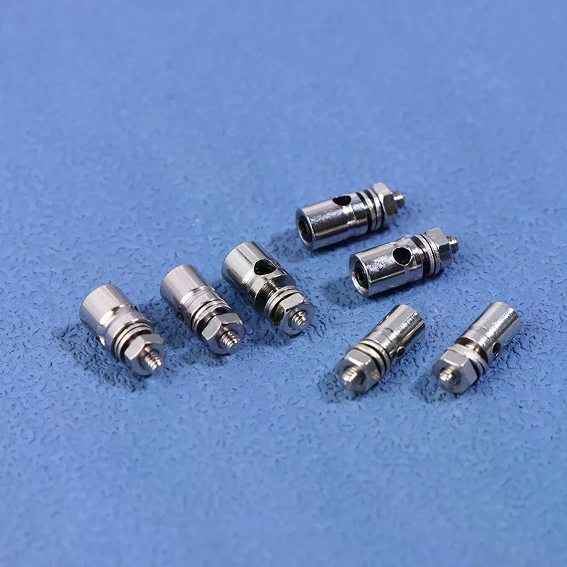 10Pcs RC Airplane Boat Pushrod Metal Linkage Stopper Servo Connectors Adjustable Diameter 2.1MM/1.8MM/1.2MM Helicopter RC Boat