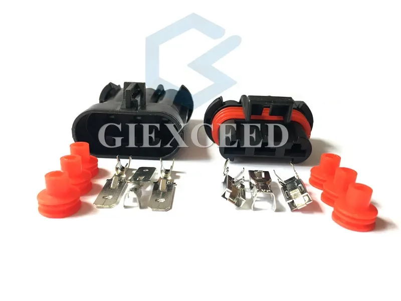 3 Pin AC Assembly 12124685 15358681 Waterproof Automotive Cooler Fan Socket Auto Connector For BUICK Haval H3