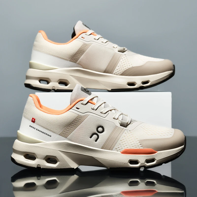 

New Men's Lightweight Running Shoes with Mesh Breathable Soft Sole Shock-Absorbing Training Shoes Jogging Sneakers