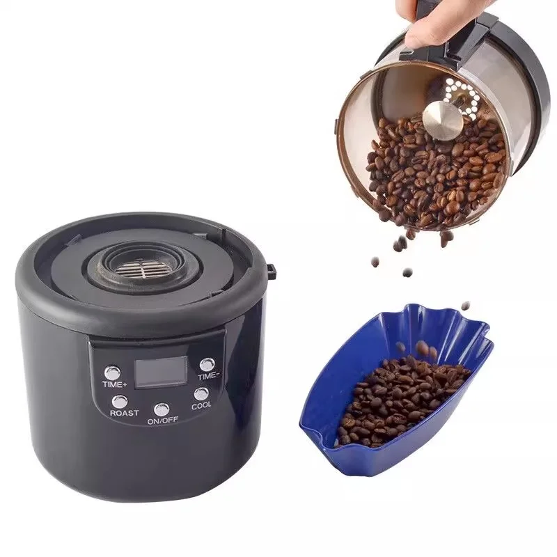 110 فولت/220 فولت محمصة حبوب البن آلة تحميص حبوب البن المدمجة المنزلية الهواء الساخن نوع آلة تجفيف حبوب البن