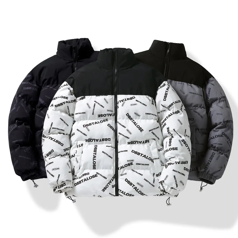 Veste rembourrée en coton épaissi pour hommes, veste en duvet, version coréenne, marque New Tide, hiver, 2023