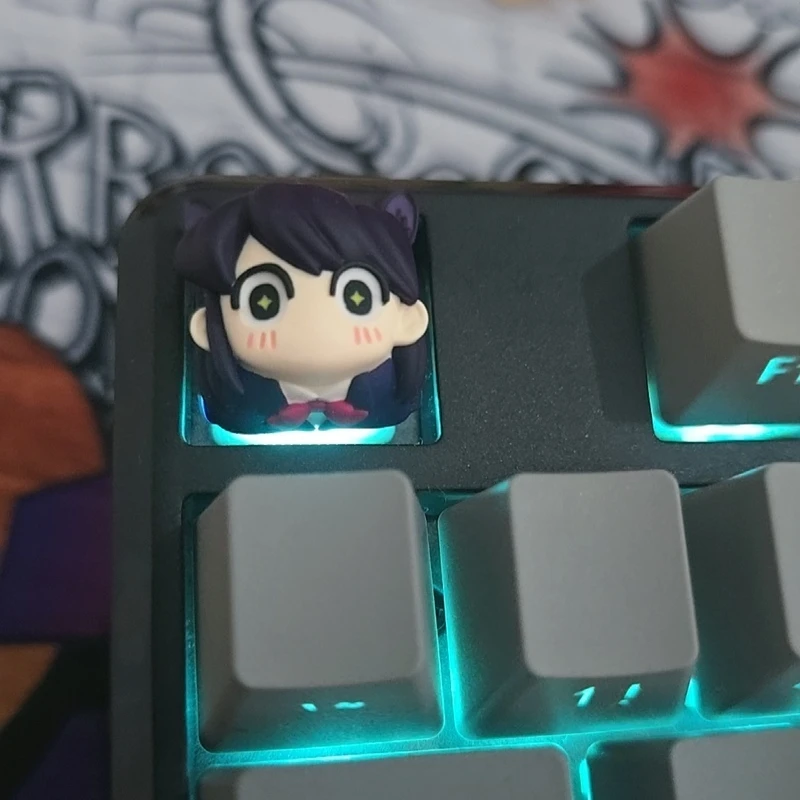 Komi Can'T Communicate Komi Shouko Anime Merchandise Personalized Customization Mechanical Keyboard ESC Keycap Cartoon Girl Gift view 5
