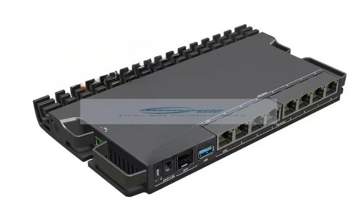 RB5009UPr+S+IN RB5009 router with PoE-in and PoE-out on all ports, small and medium ISPs. 2.5/10 Gigabit Ethernet SFP+