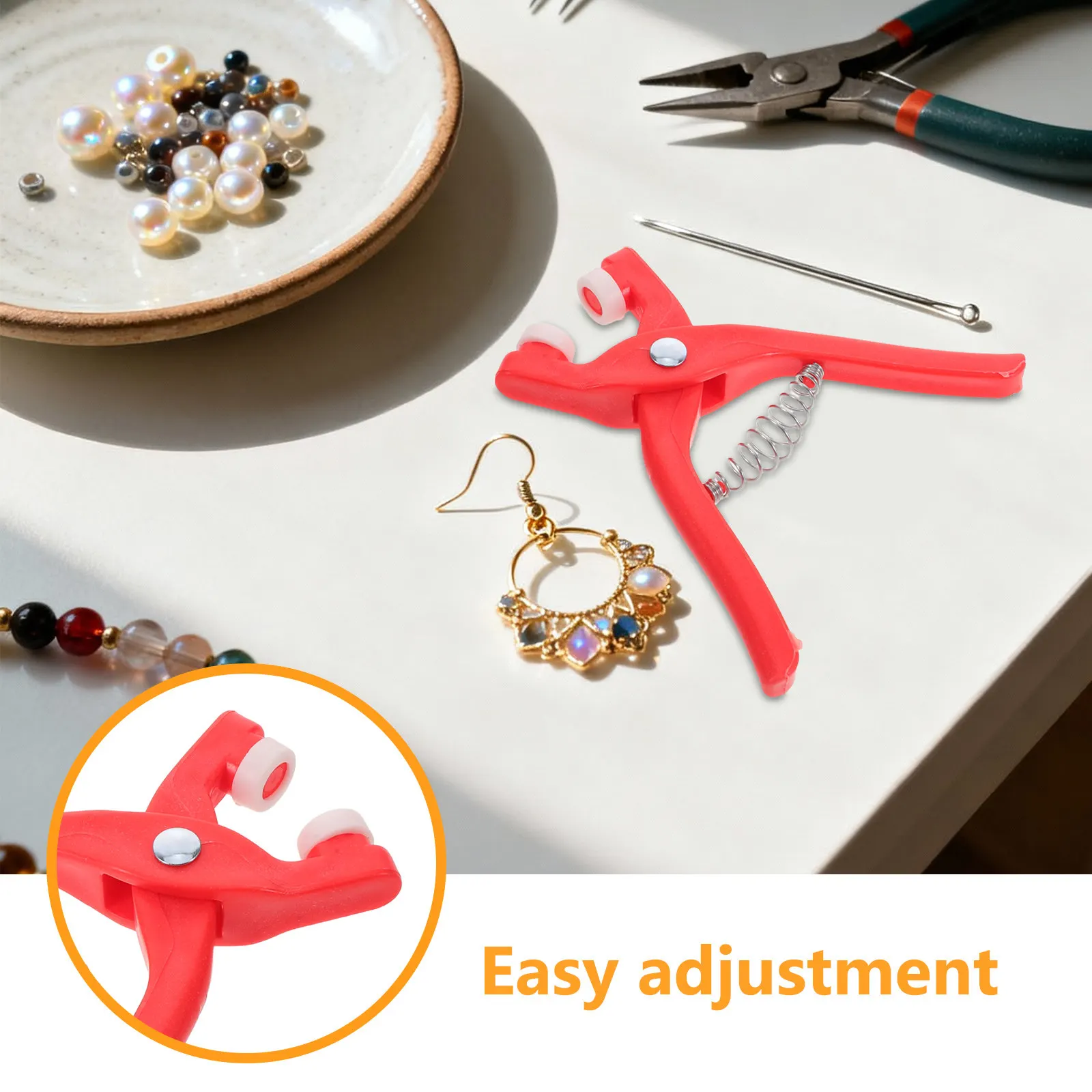 3Pcs Safety Eyes Pliers Ergonomic Grip for Crocheting Eye Installation Tool Auxiliary Tool for Attaching Safety Eyes on Stuffed