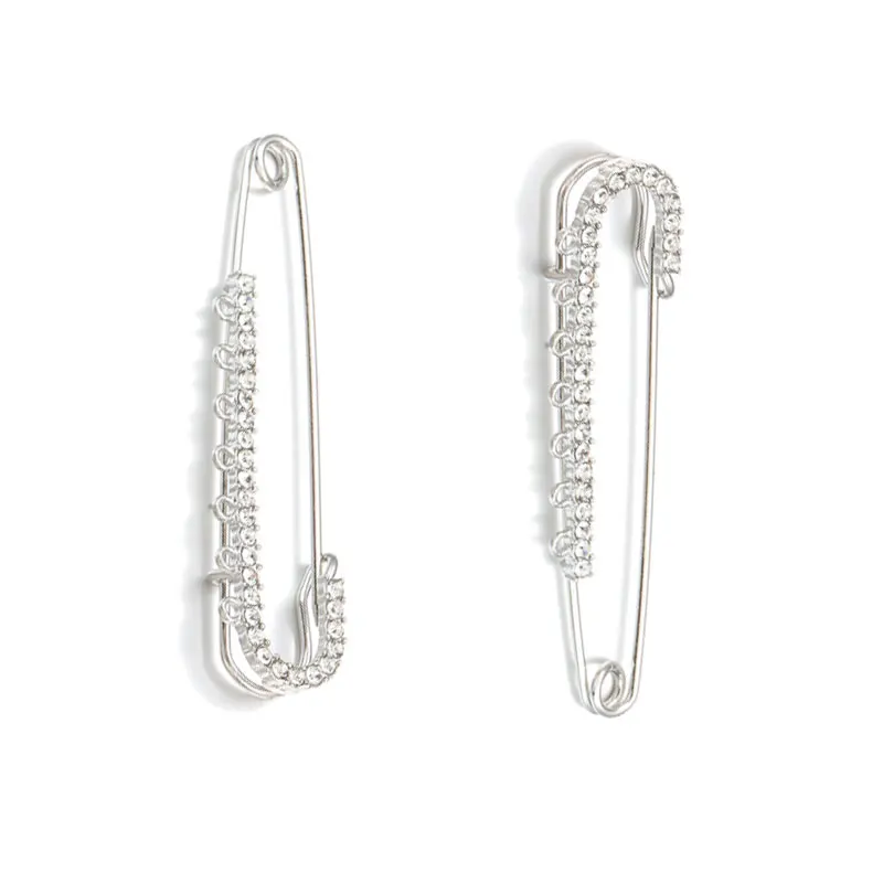 1 قطعة سبائك حجر الراين بروش دبابيس الذهب الفضة اللون السلامة دبابيس ثابتة للملابس الديكور صنع المجوهرات V1033 #6