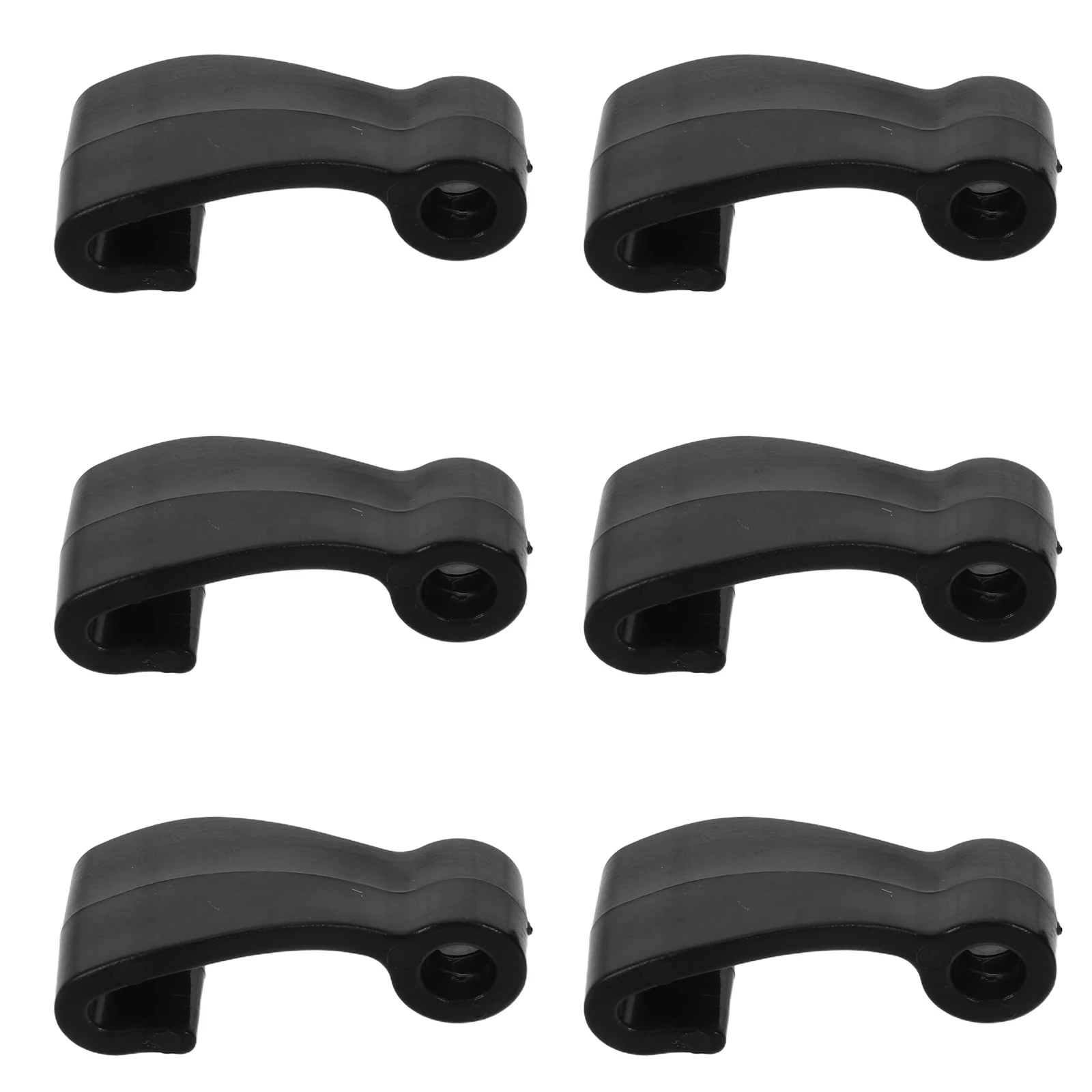 

6Pcs Kayak J Hooks Plastic Lashing Clips Kayak Deck Lashing Bungee Fastening Canoe Paddle Board Outdoor Accessories