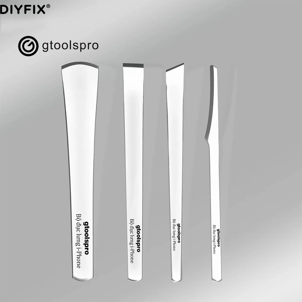 4Pcs Gtoolspro Glue Cleaning Blade Phone Motherboard Frame Glue Remover Repair Tool CPU IC Chip Glue Cleaning Removal