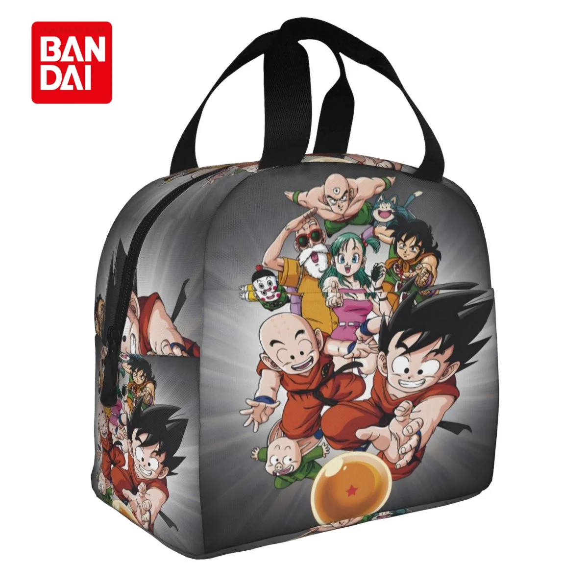 

Bandai Japanese Anime Dragonball Goku Lunch Bag for School Kids Office Sac Lunch Portable Thermal Cooler Lunch Box Handbag Gift