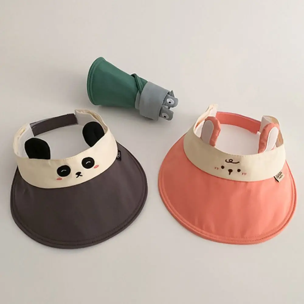 

Soft Breathable Baby Sun Hat Korean Style Quick-dry Kids Empty Top Cap Animal Anti UV Children Sunshade Hat Toddle