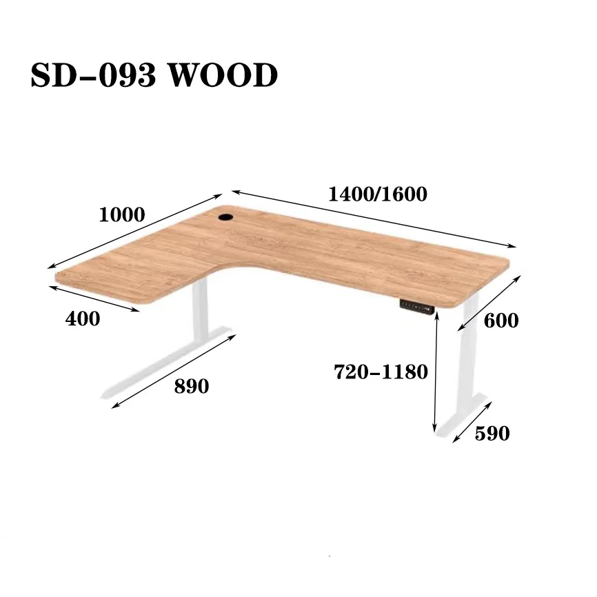 Corner desk Household L-shaped standing desk Electric lift table Corner computer desk