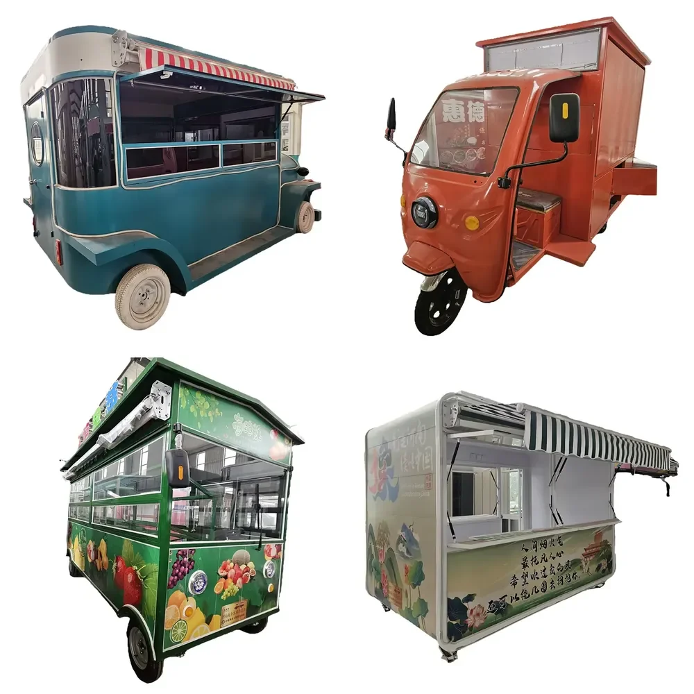 

Custom Size Equipment Mobile Kitchen Restaurant Food Cart Fast Food Truck Mobile Tacos Truck Food Trailer With Kitchen