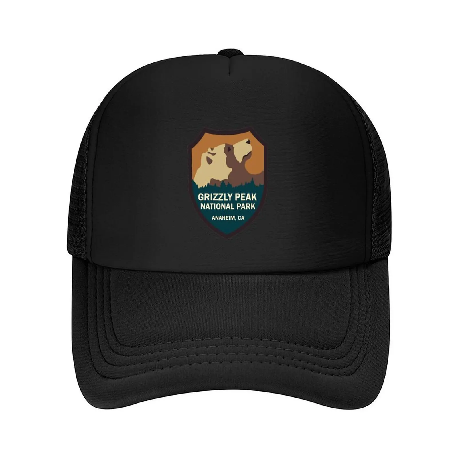 

Grizzly Peak National Park Sign Baseball Cap funny hat Fishing cap Trucker Cap summer hat Caps Women Men's