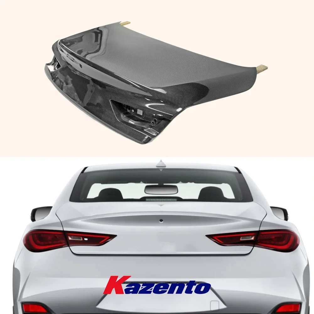 

For Infiniti Q60 Coupe 2018+ OE Style Carbon Fiber Rear Trunk Boot Lid Cover