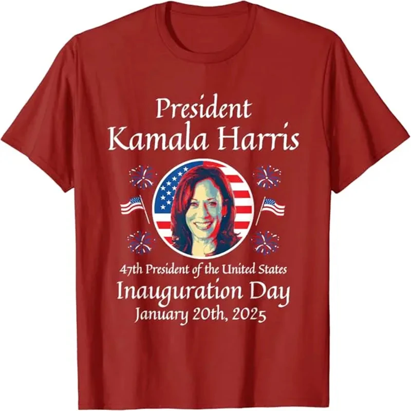 2024 Kamala Harris T Shirt 3D Honor America Grphic Tee Shirts For Men Clothing Daily Casaul T-shirt Short Sleeve O Neck GYM Tops