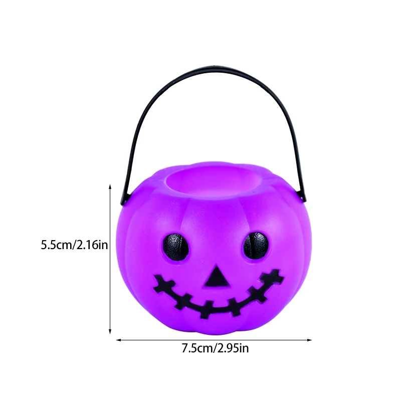 Citrouille E27 Conteneur pour Enfants, Boîte de Faveurs, Porte-Biscuits, Accessoires de ixd'Halloween, Décoration de la Maison, 6/1 Pièces