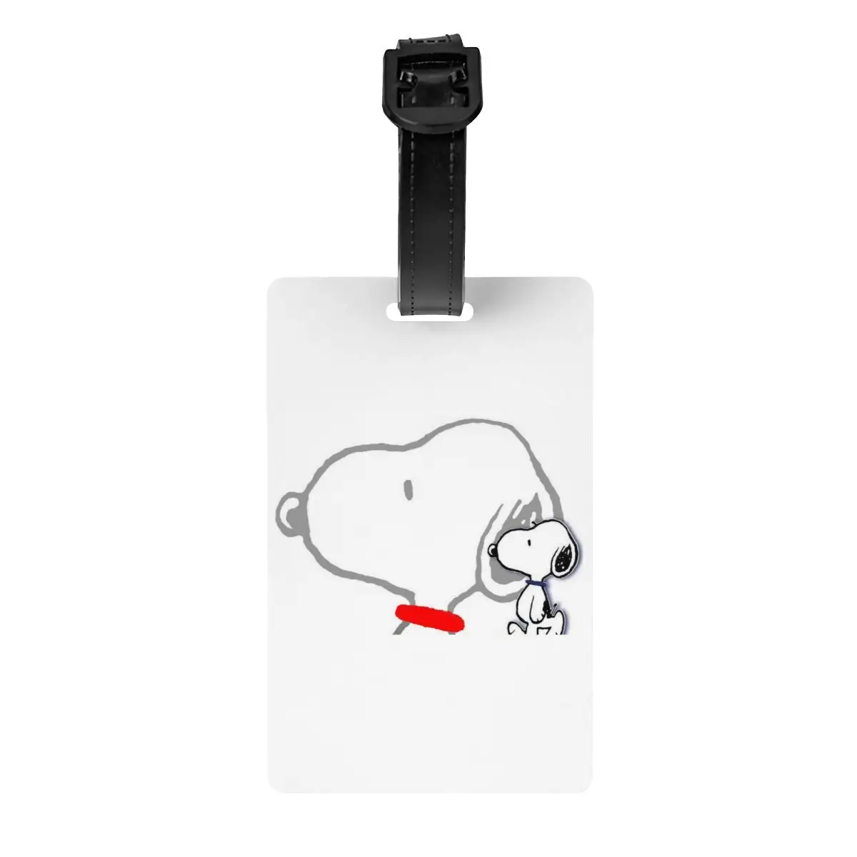 Luggage Tag Peanuts Snoopy Cute Cartoon Gel Travel Accessories Cartoon Name ID Address Luggage Bag Case Tags Suitcase Tag Gifts