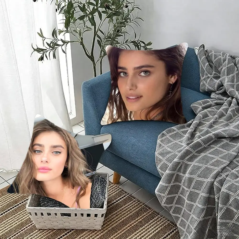 Stunning Fashion Model T-Taylor Hill Cushion Cover Fluffy velvet Nordic style plush Living room sofa decorative