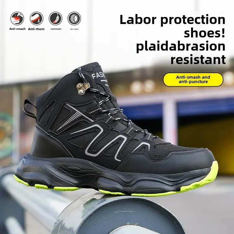 Indestructible Men Safety Boots Anti-smash Anti-stab Construction Work Steel Toe Shoes Male Work Boots Work Safety Shoes