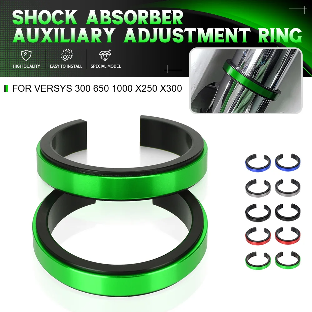 

For Kawasaki VERSYS 300 650 1000 X250 X300 Motorcycle 41-44mm Shock Absorber Auxiliary Adjustment Ring Z750 Z 750 2005-2022 2023