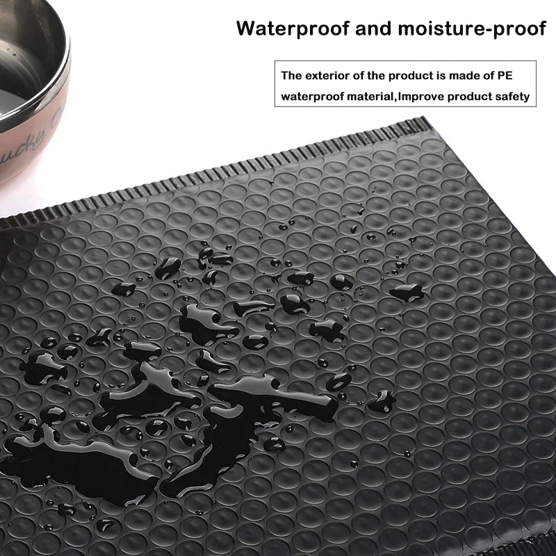 20PCS Bubble Mailer Poly Bubbles Mailer Buste imbottite autosigillanti Sacchetti regalo Busta da imballaggio nera Ba-g per libro di grandi dimensioni