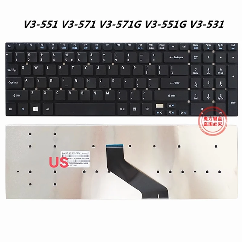

New Laptop English Layout Keyboard For Acer V3-551 V3-571 V3-571G V3-551G V3-531