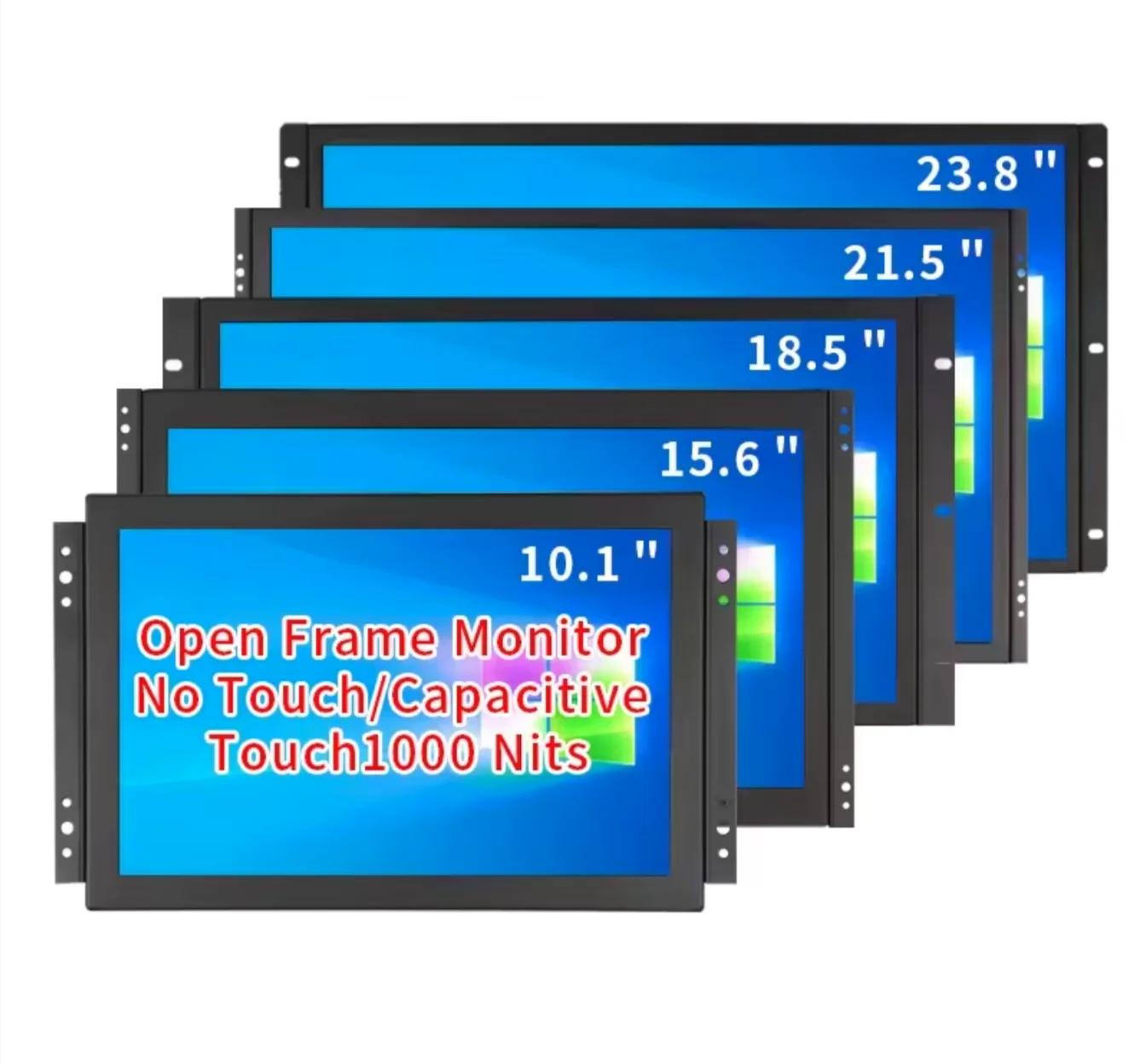 

Монитор с открытой рамкой высокой яркости 1000 нит 8 10,1 11,6 15 17 18,5 19 21,5 23,8-дюймовый промышленный дисплей с емкостным сенсорным экраном