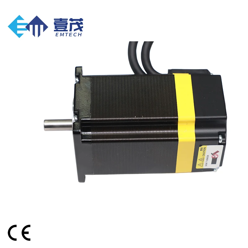 Motor paso a paso híbrido de circuito cerrado de potencia CC bifásica con certificación CE Nema23 de alta calidad 57*84mm para máquina de coser