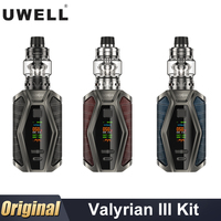 Original Uwell Valyrian III Kit 200W 6ml Tank with UN2 Valyrian Coil E Cigarette Vaporizer Vape