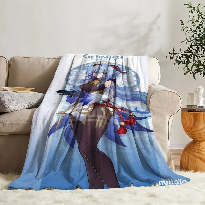 

Anime Throw Blanket Genshin Impact Decorative Sofa Blankets for Winter Bedroom Decoration Boho Home Decor Bedspread on the Bed