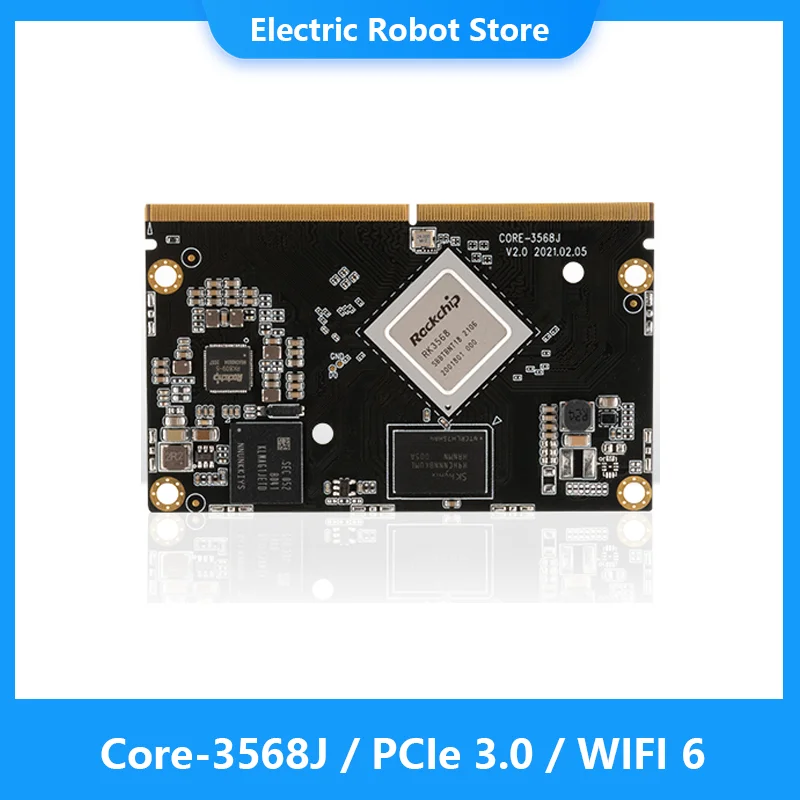 Rockchip RK3568 Coreboard Core-3568J Industry Board 4GB+32GB Quad-Core High-Performance AI WiFi 6 SBC for IOT Smart NVR