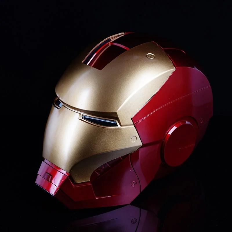 Iron Man casco MK7 1:1 maschera apribile luminoso modello regalo per bambini Cosplay Prop regalo Marvel Toy periferiche cinematografiche The Avengers