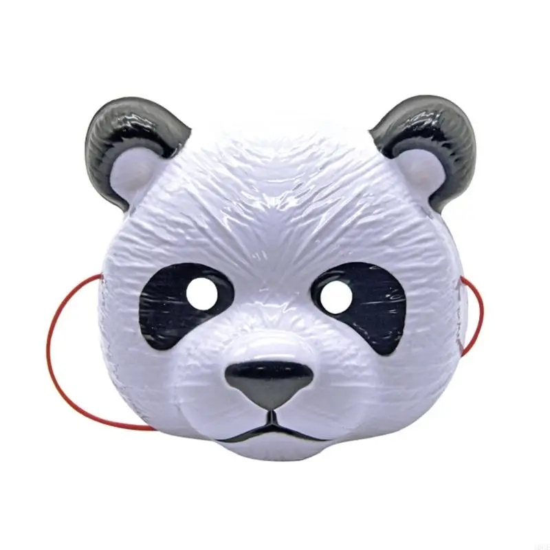 Confortável role play panda face cobrindo celebração acessório plástico seguro para crianças