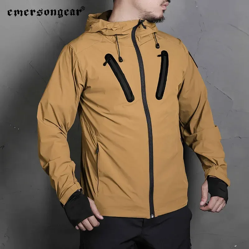 Emersongear chaqueta softshell táctica hombre cortavientos secado