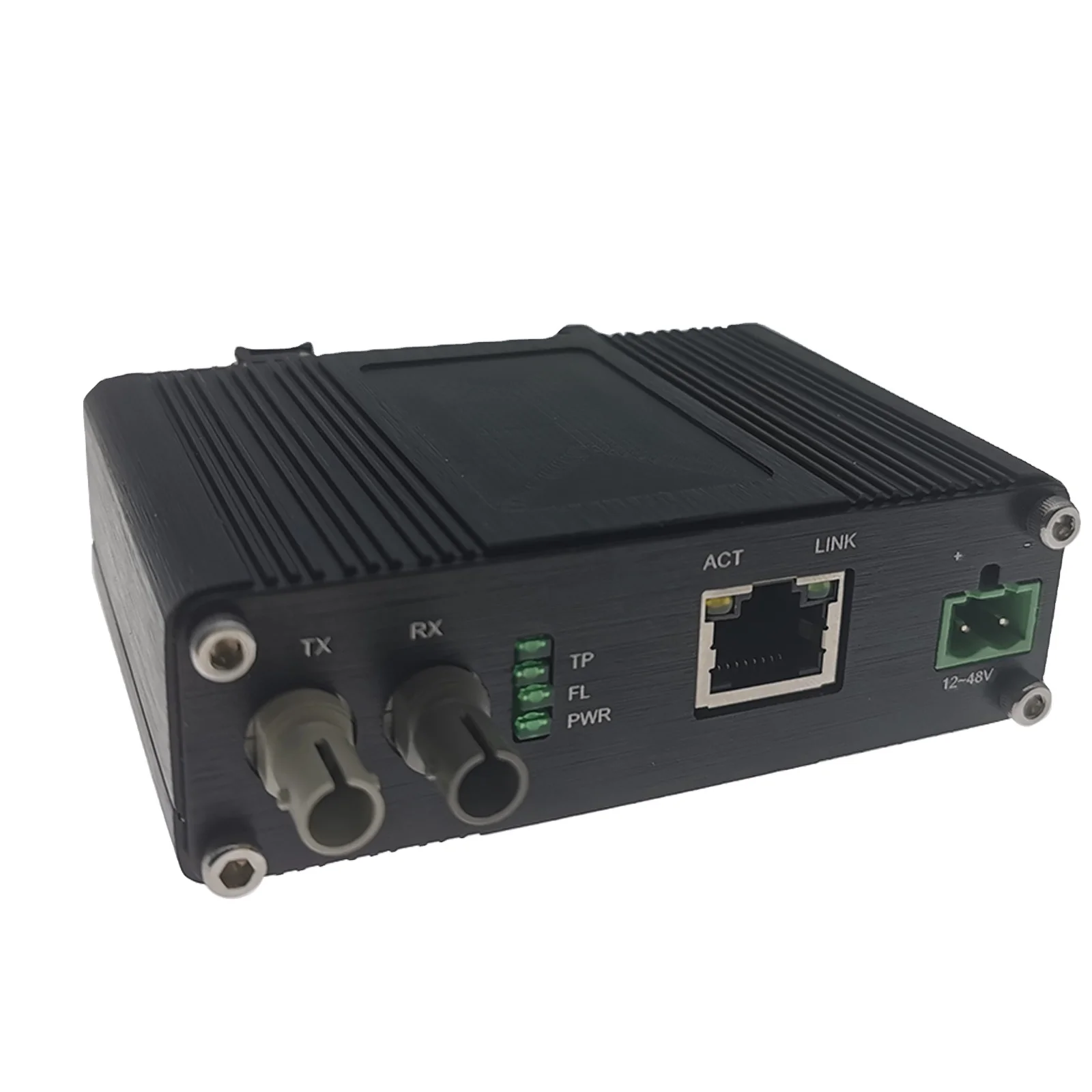 Промышленный мини-конвертер Ethernet OEM 10BASE-T в 10BASE-FL с оптоволоконным разъемом ST для установки на DIN-рейку