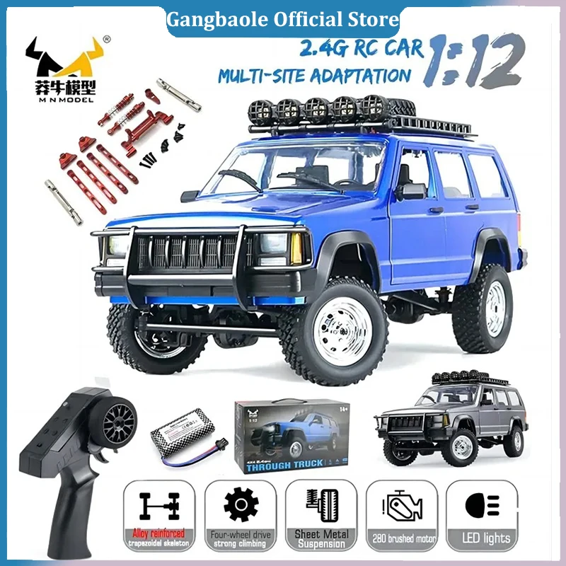 MN78 1:12 Full Scale MN Model RTR Version RC Car 2.4G 4WD 280 Motor Proportional Off-Road RC Remote Control Car for Boys Gifts